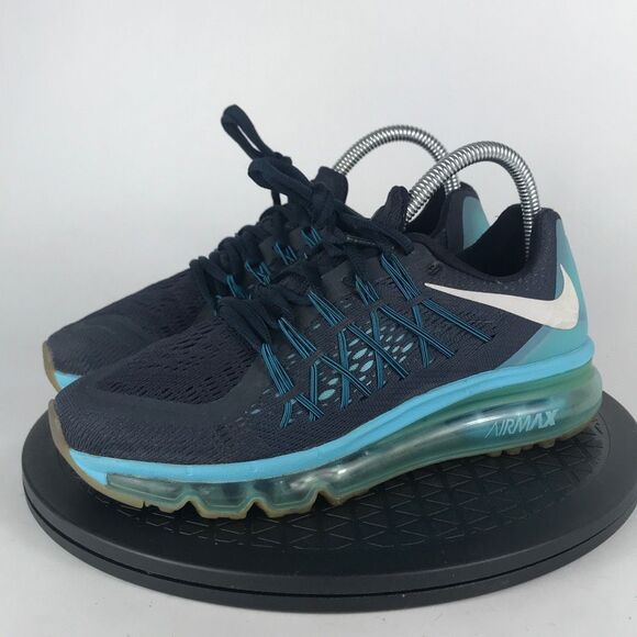 Nike Air Max 2015 Blue Athletic Running Shoes 526628-731 Women’s Size 6.5 - Picture 1 of 12